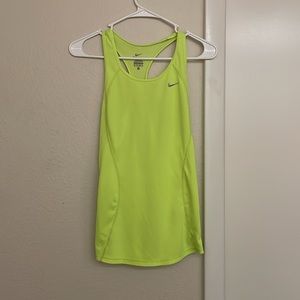 Nike dri-fit tank top neon green